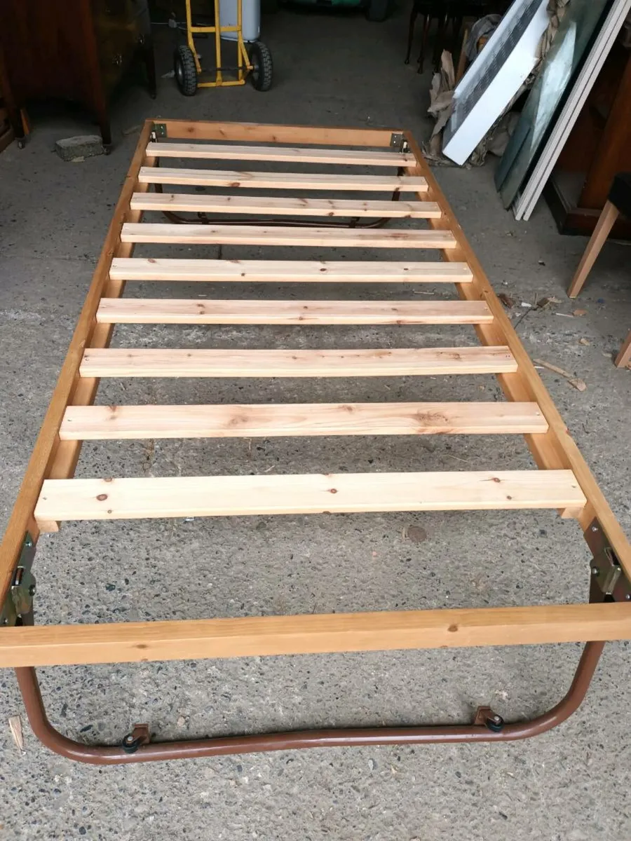 Pine Single Folding Bed Base - Image 2