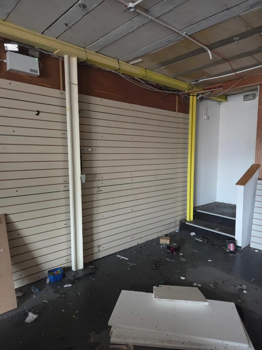 Wooden Slatted Wall Shelving - Image 1