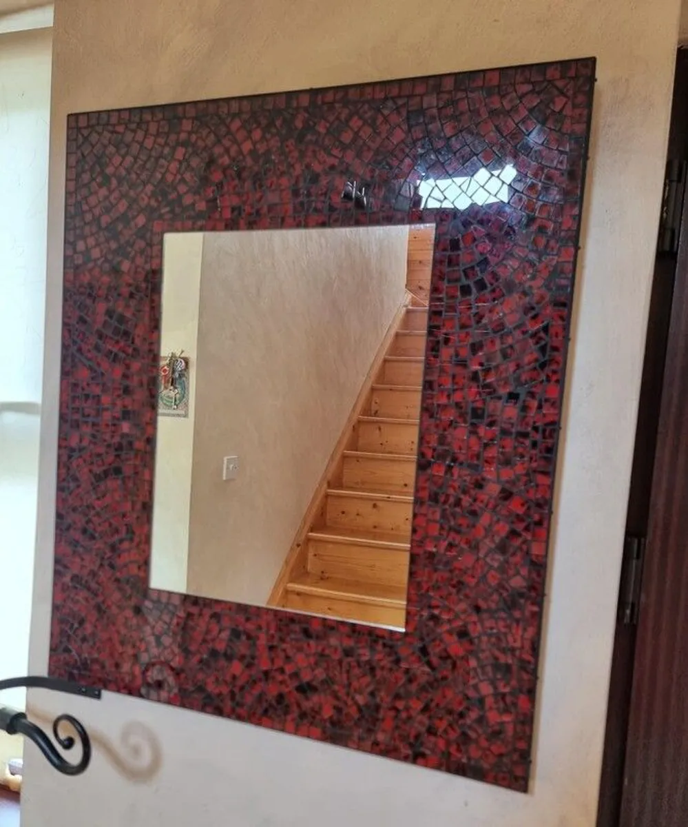 Red Mosaic Mirror - Image 2