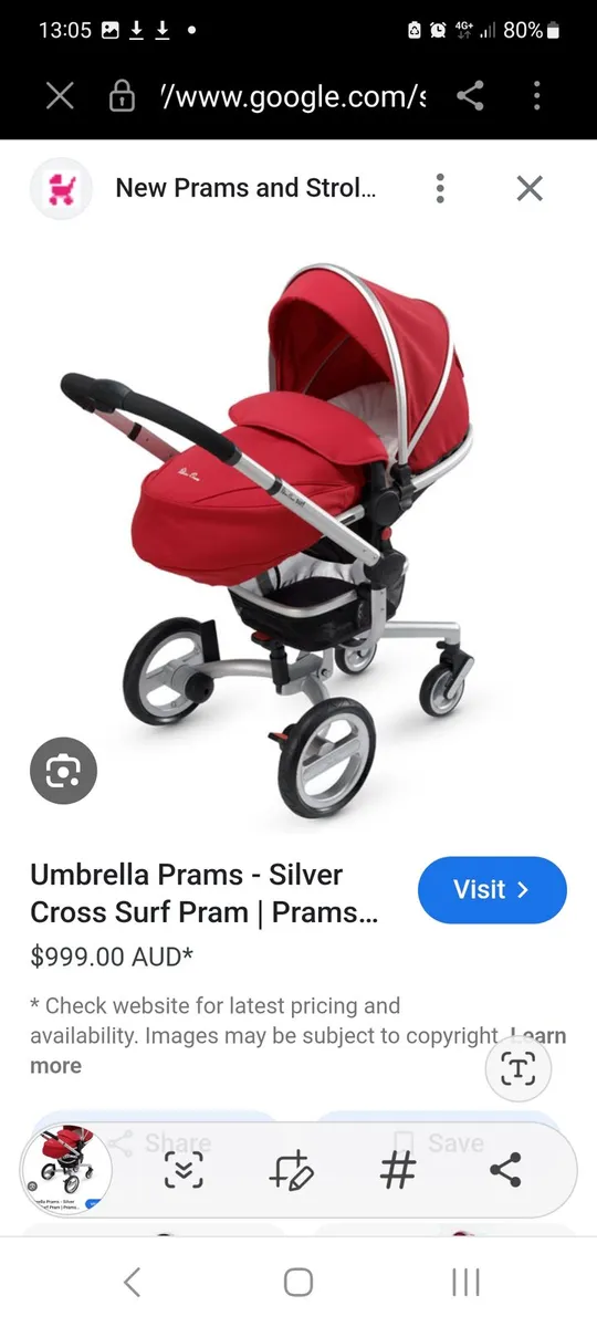 Silver cross surf stroller - Image 3