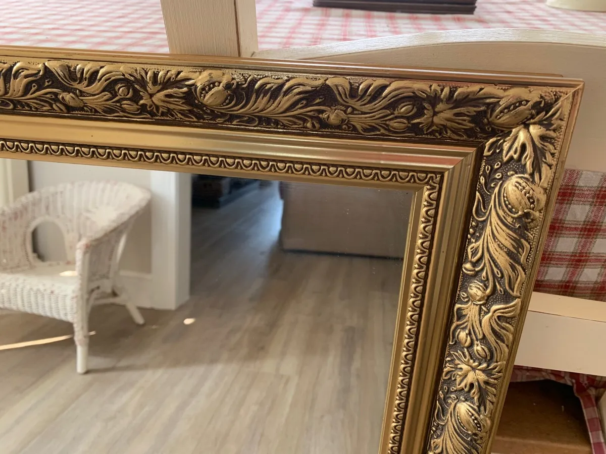 Gold Ornate Mirror - Image 2