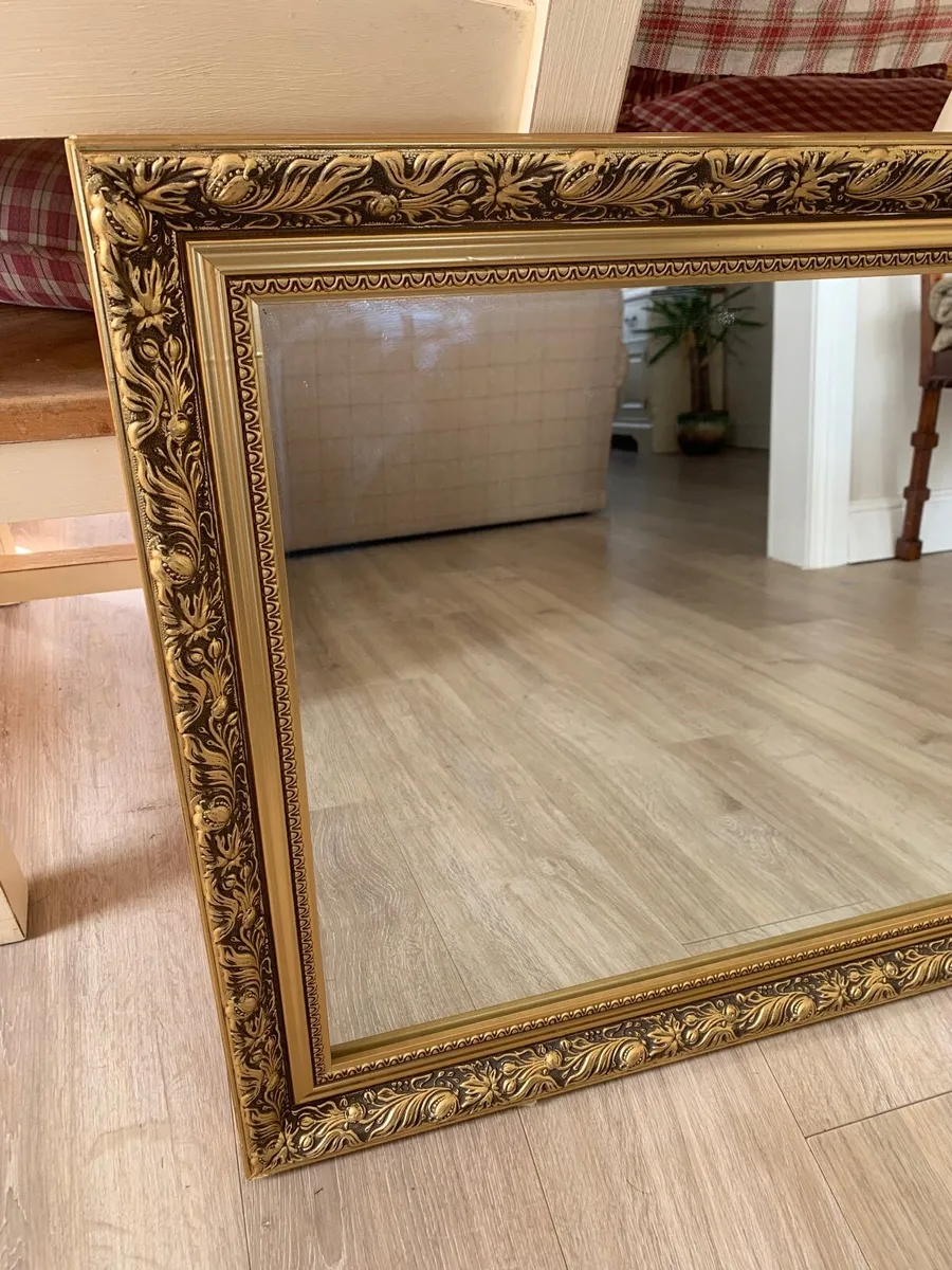 Gold Ornate Mirror - Image 3