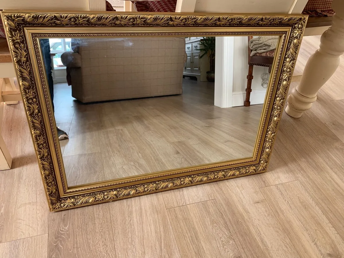 Gold Ornate Mirror - Image 1