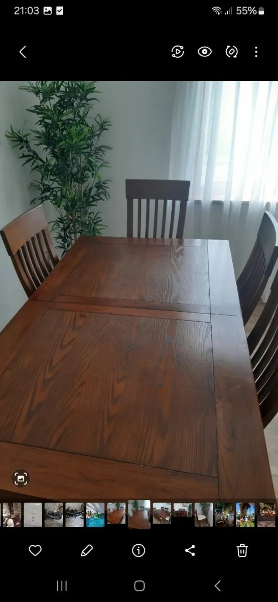 Dining table and 6 chairs - Image 4