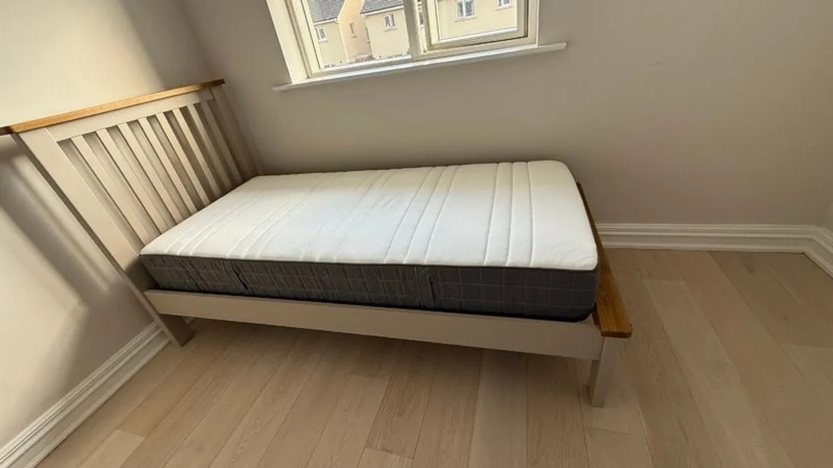 2 Single Bedframes plus 1 Locker - Image 1