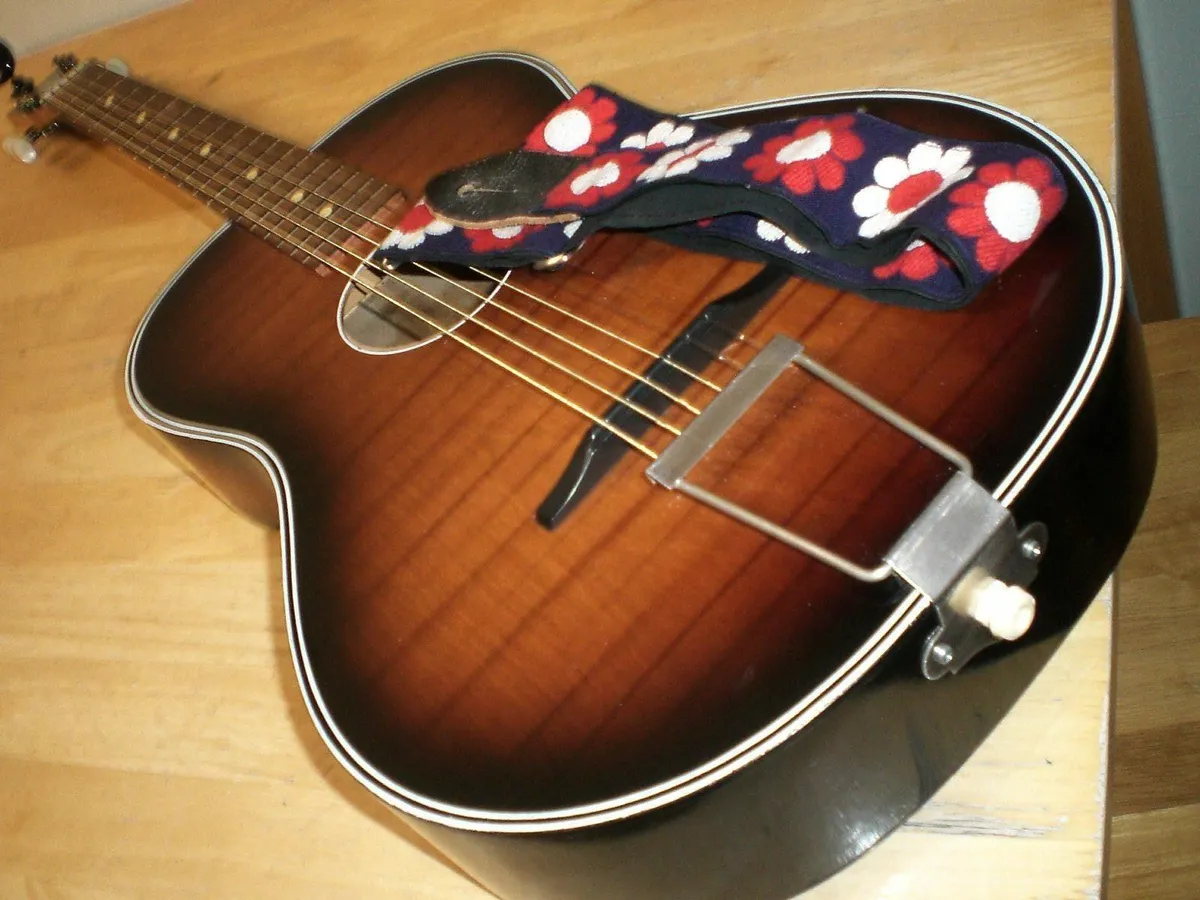 Original 1960's Egmond Parlor Guitar - Holland. - Image 4
