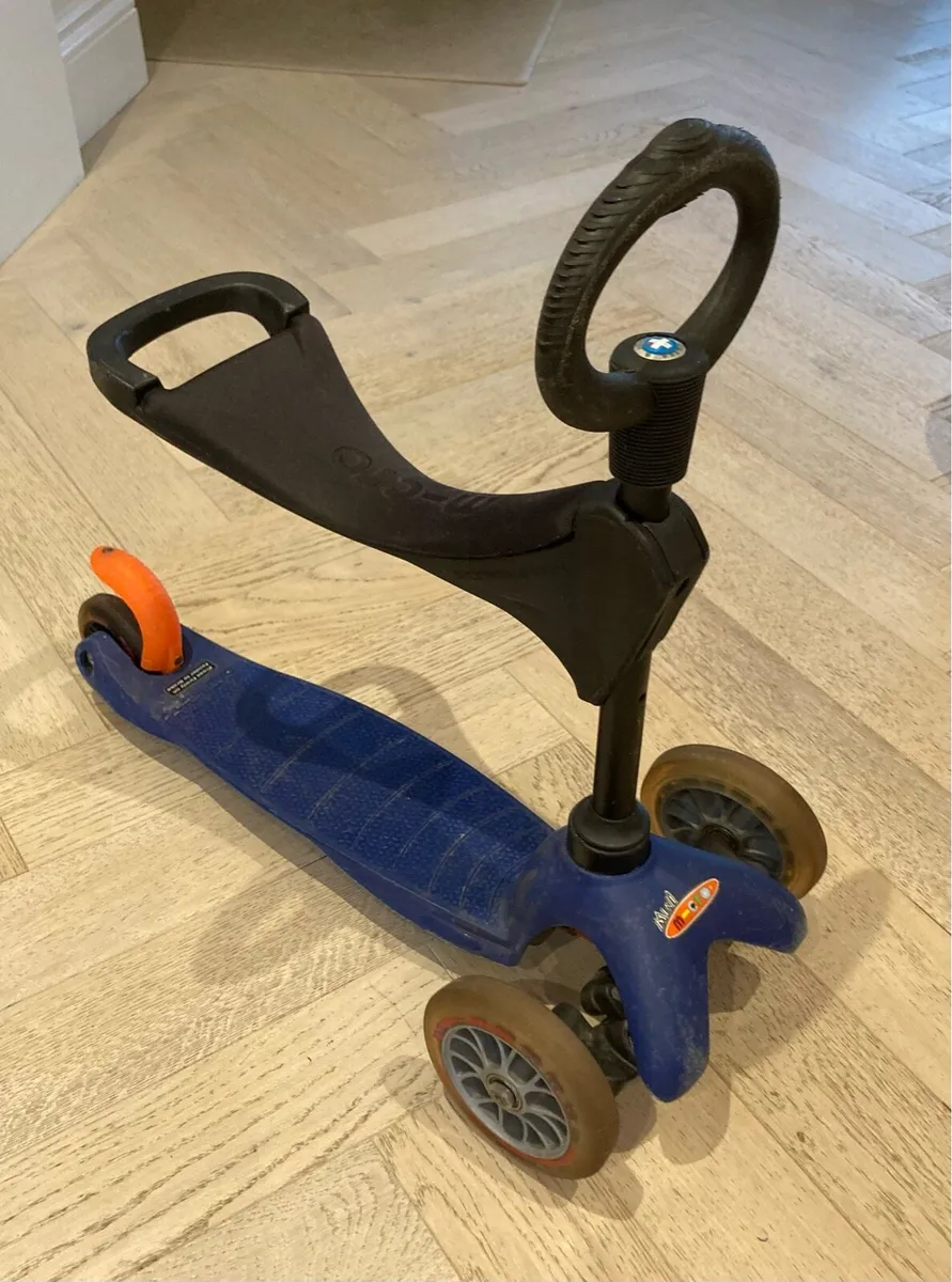 Kids blue 3-in-1 micro scooter - Image 2