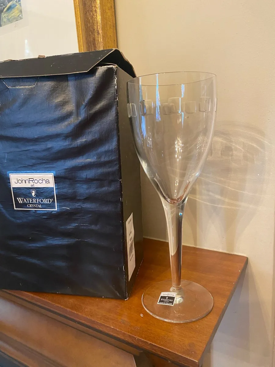 2 John Rocha Geo 25 cm Wine Goblets