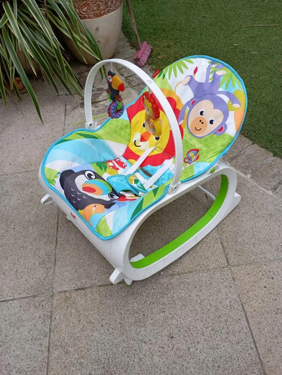 Baby Rocker and Inflatable Ring - Image 1