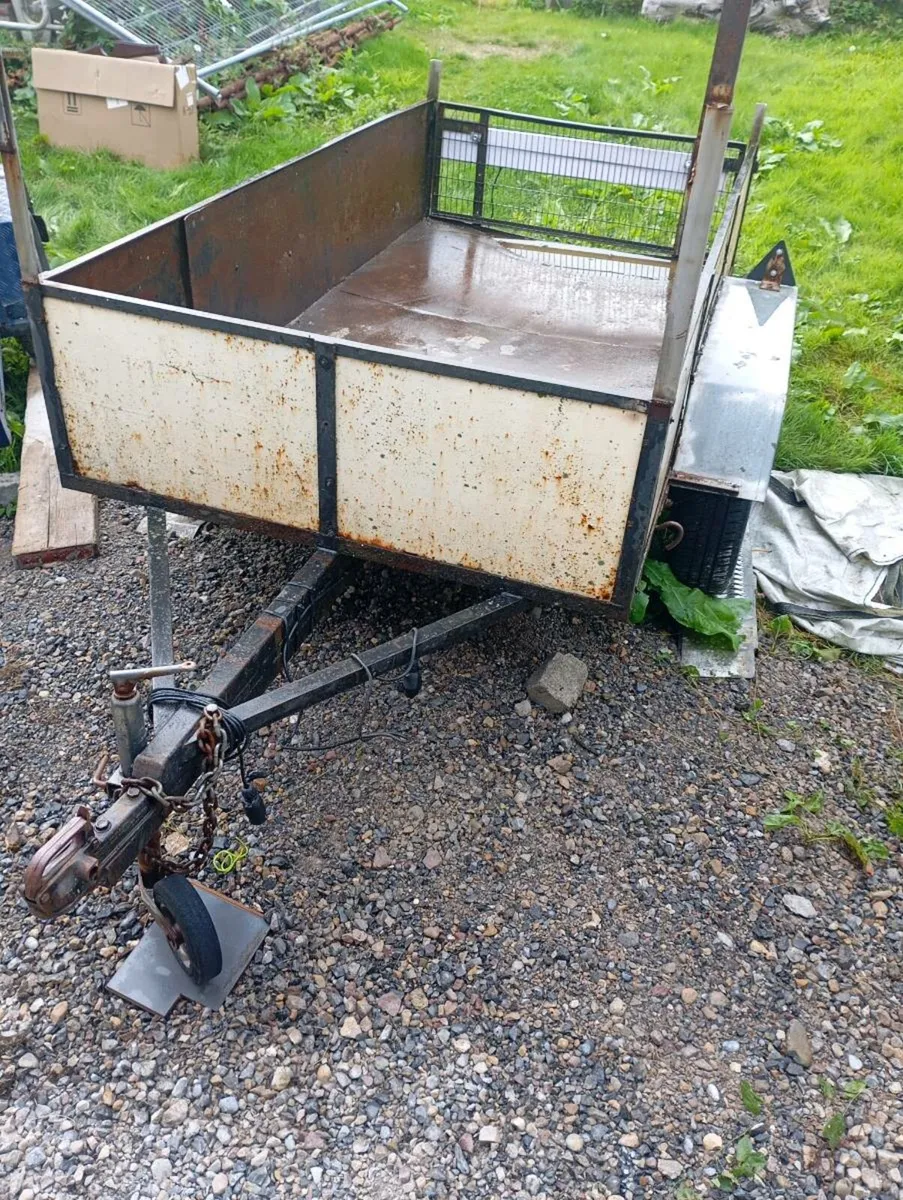 8x4ft Double axle steel trailer - Image 2
