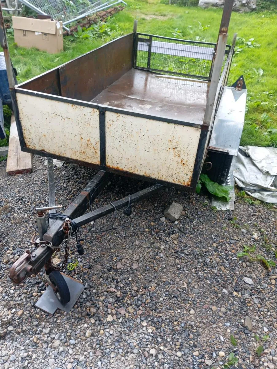 8x4ft Double axle steel trailer - Image 3
