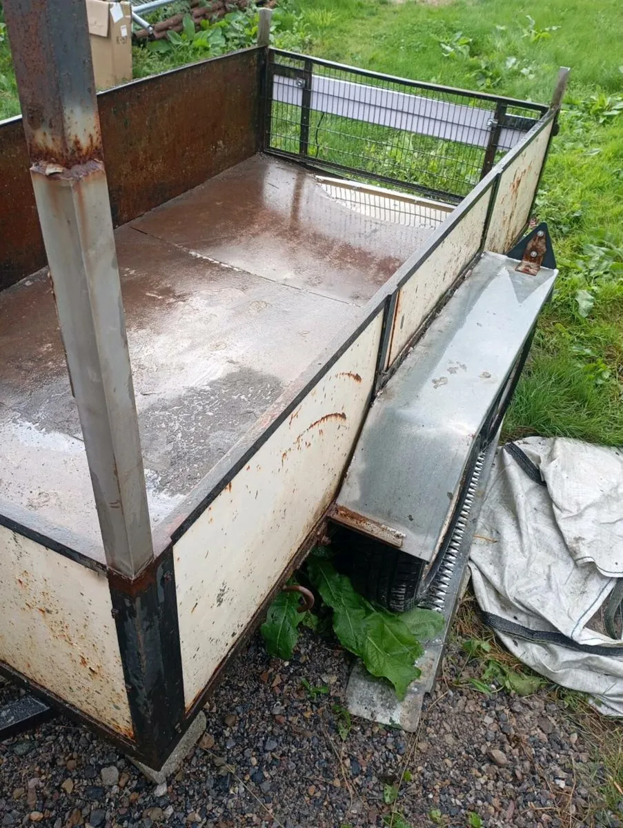 8x4ft Double axle steel trailer - Image 4