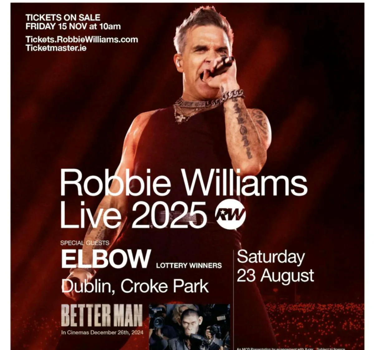 Robbie Williams tickets