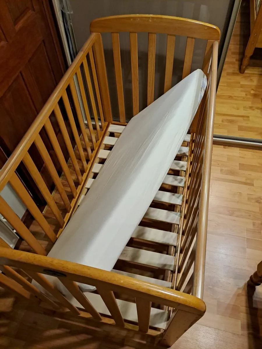 Babylo  child's cot with mattress - Image 2