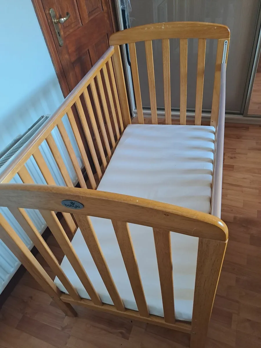 Babylo  child's cot with mattress - Image 3