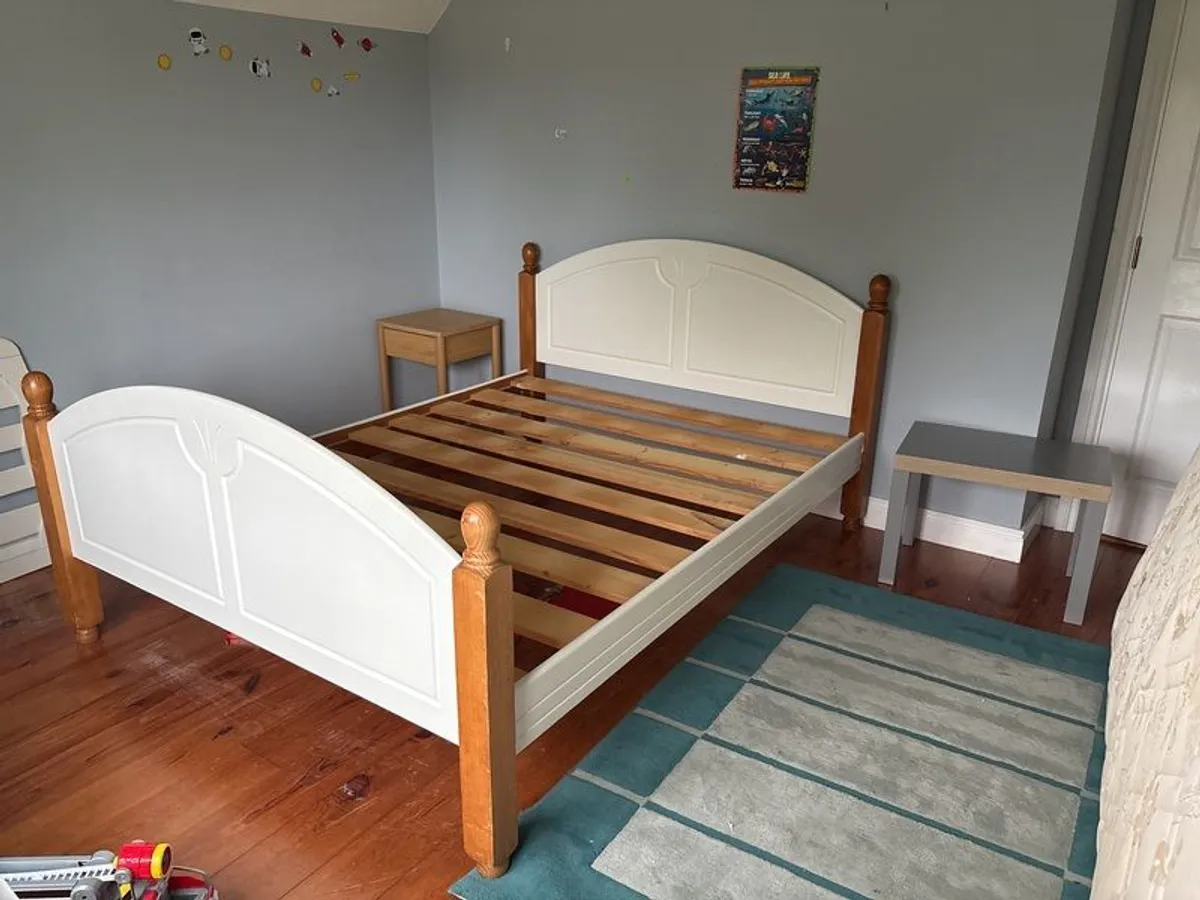 solid oak king size bed - Image 3