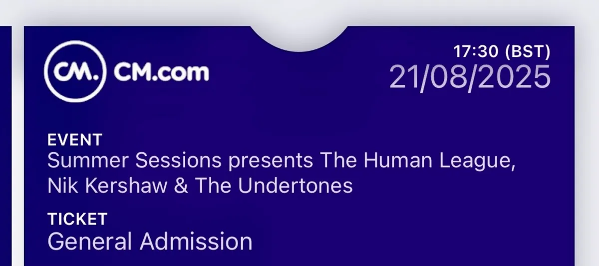 Concert ticket