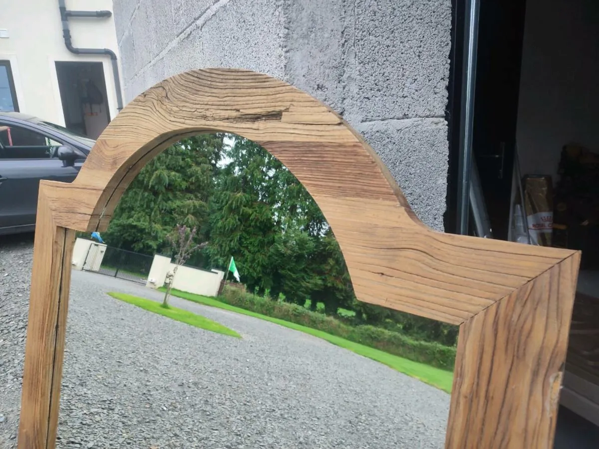 1.5M(H) x 1M(W) Oak Framed Mirror - Image 2