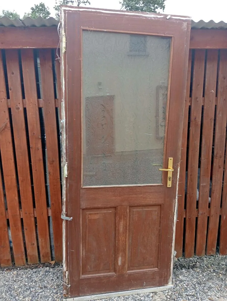 Teak door and frame