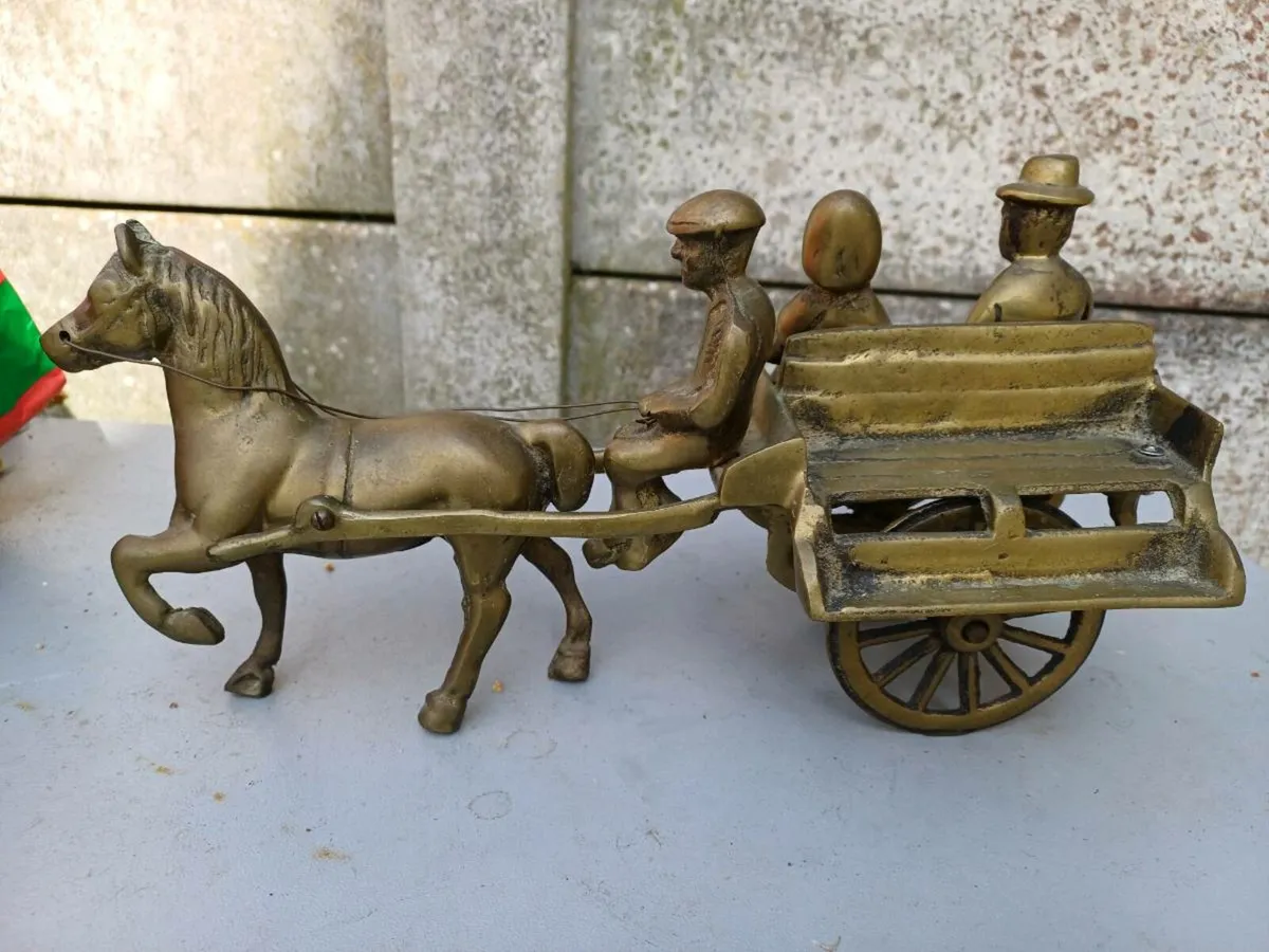 Antique Solid Brass John Wayne Style Ornament - Image 2