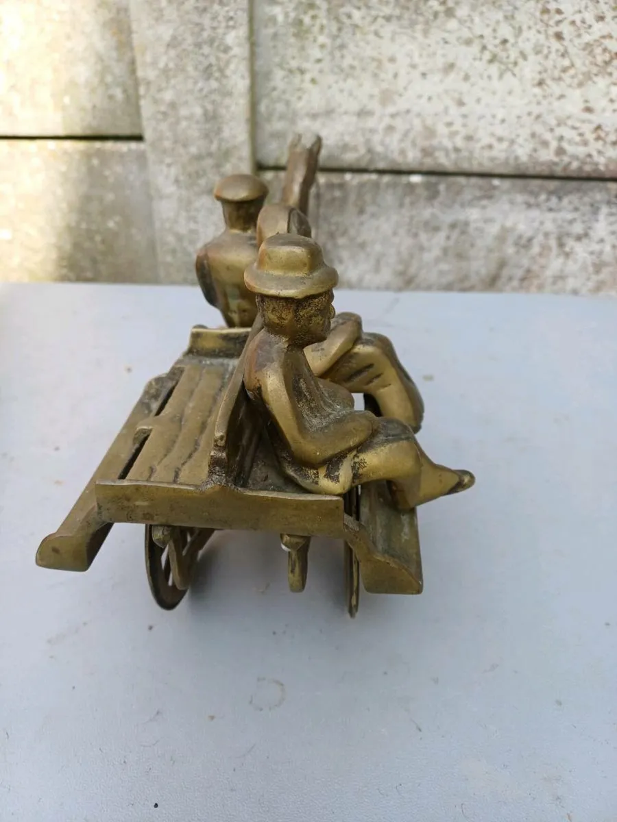 Antique Solid Brass John Wayne Style Ornament - Image 3