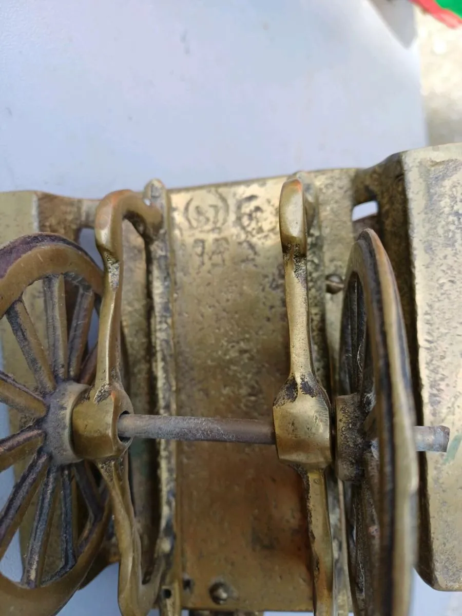 Antique Solid Brass John Wayne Style Ornament - Image 4