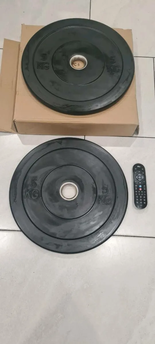 Brand new 4x5kilo Olympic bumper weight plates - Image 2