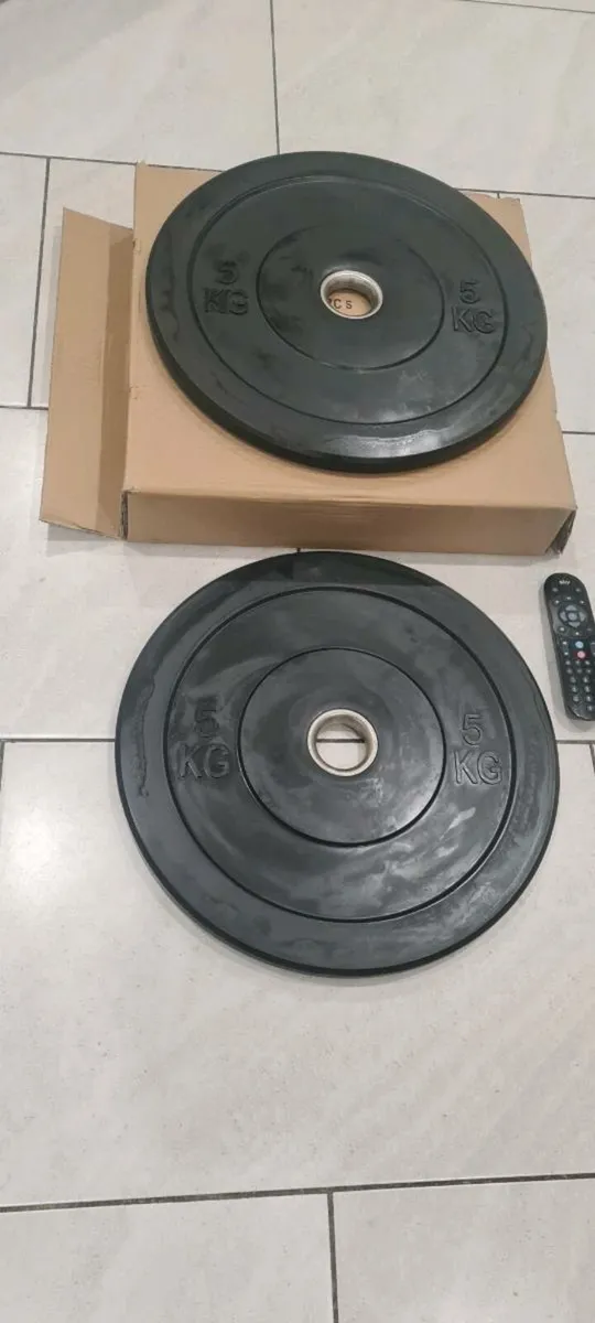 Brand new 4x5kilo Olympic bumper weight plates - Image 3