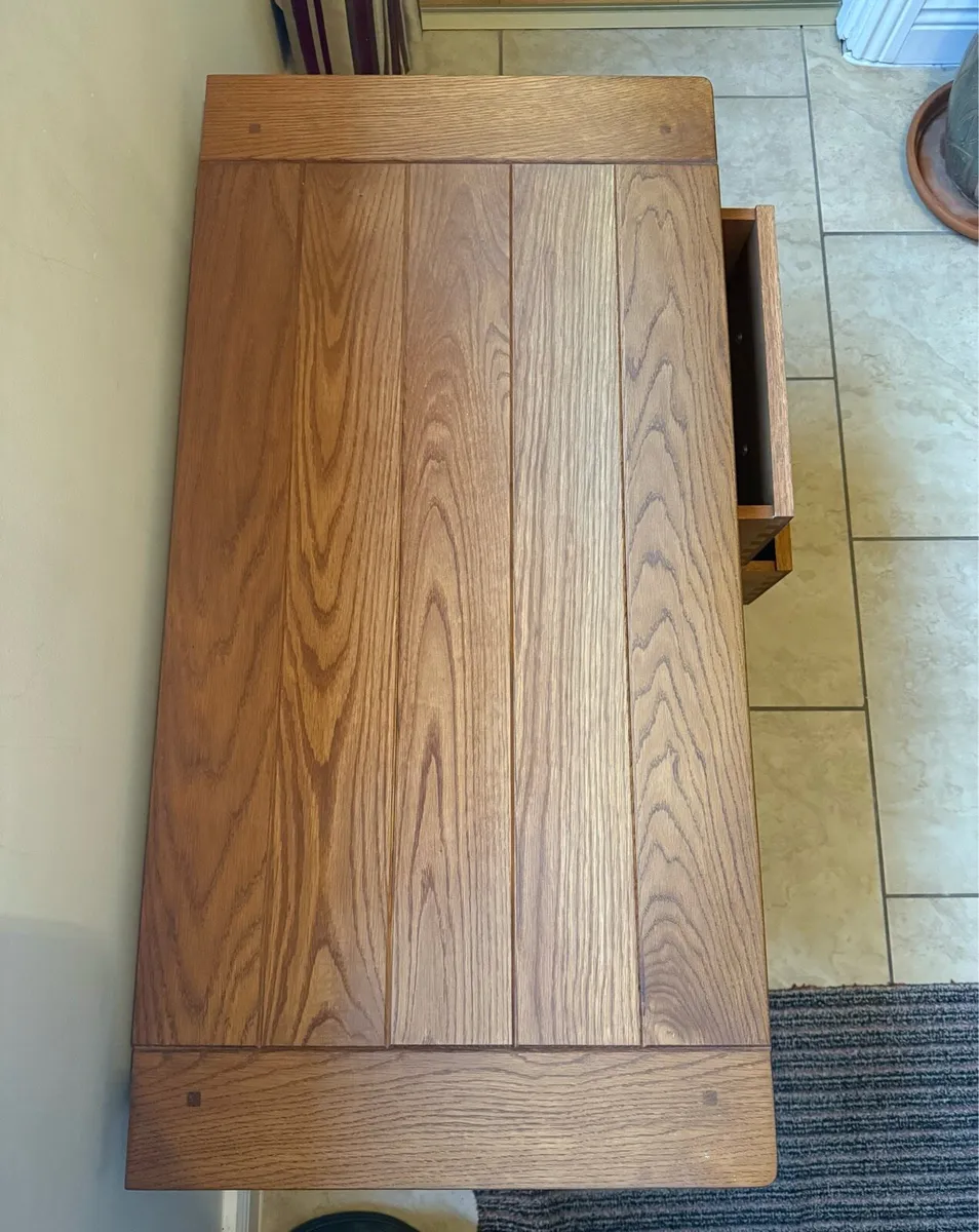 Solid Oak TV Unit - Image 3