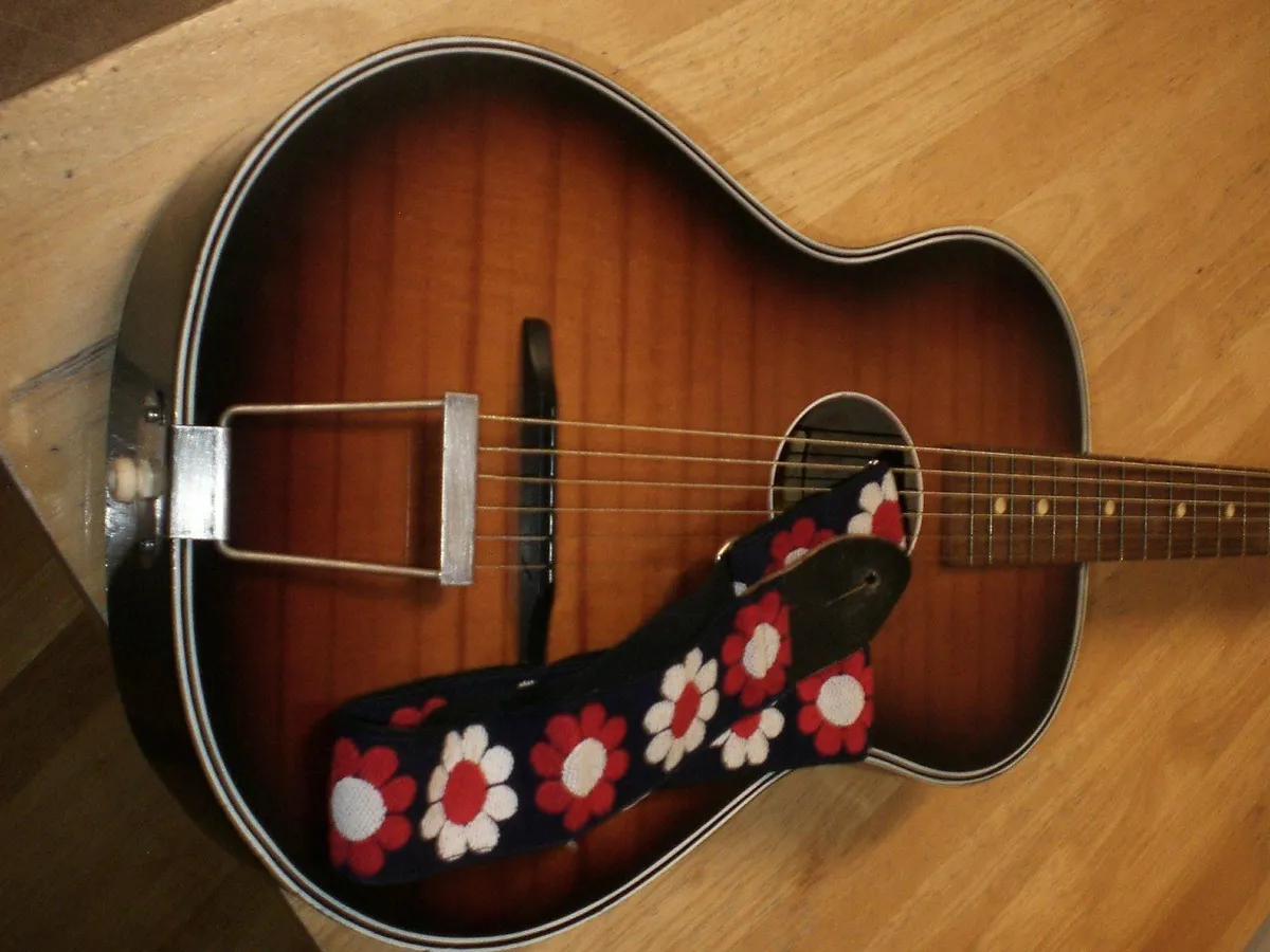 Original 1960's Egmond Parlor Guitar - Holland. - Image 1