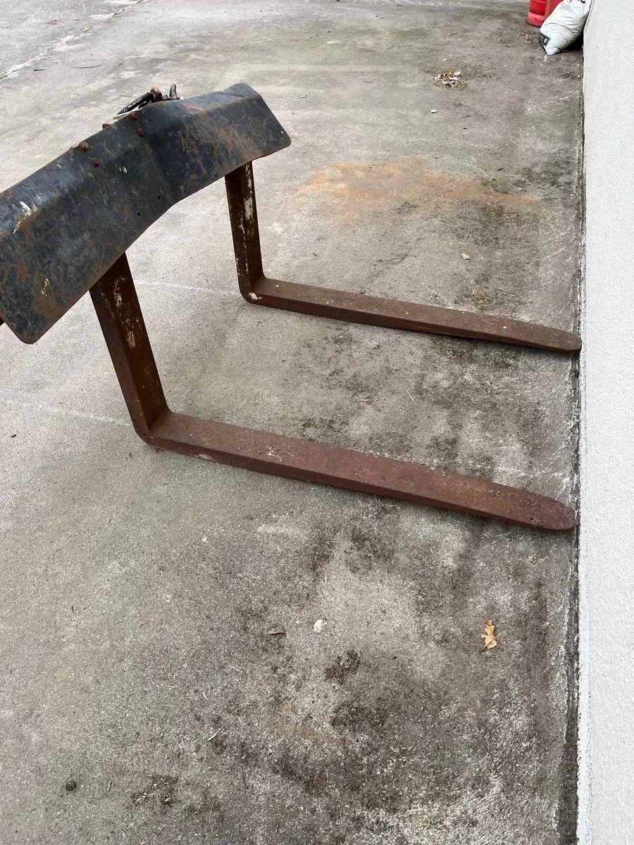 MF weights pallet forks and tank - Image 2