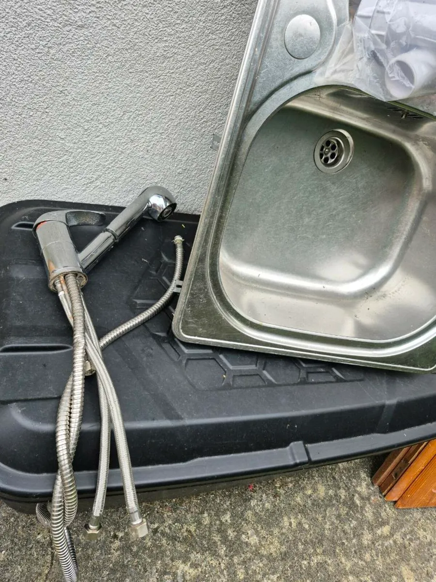 *ON HOLD pending *Stainless steel sink &  & tap - Image 1