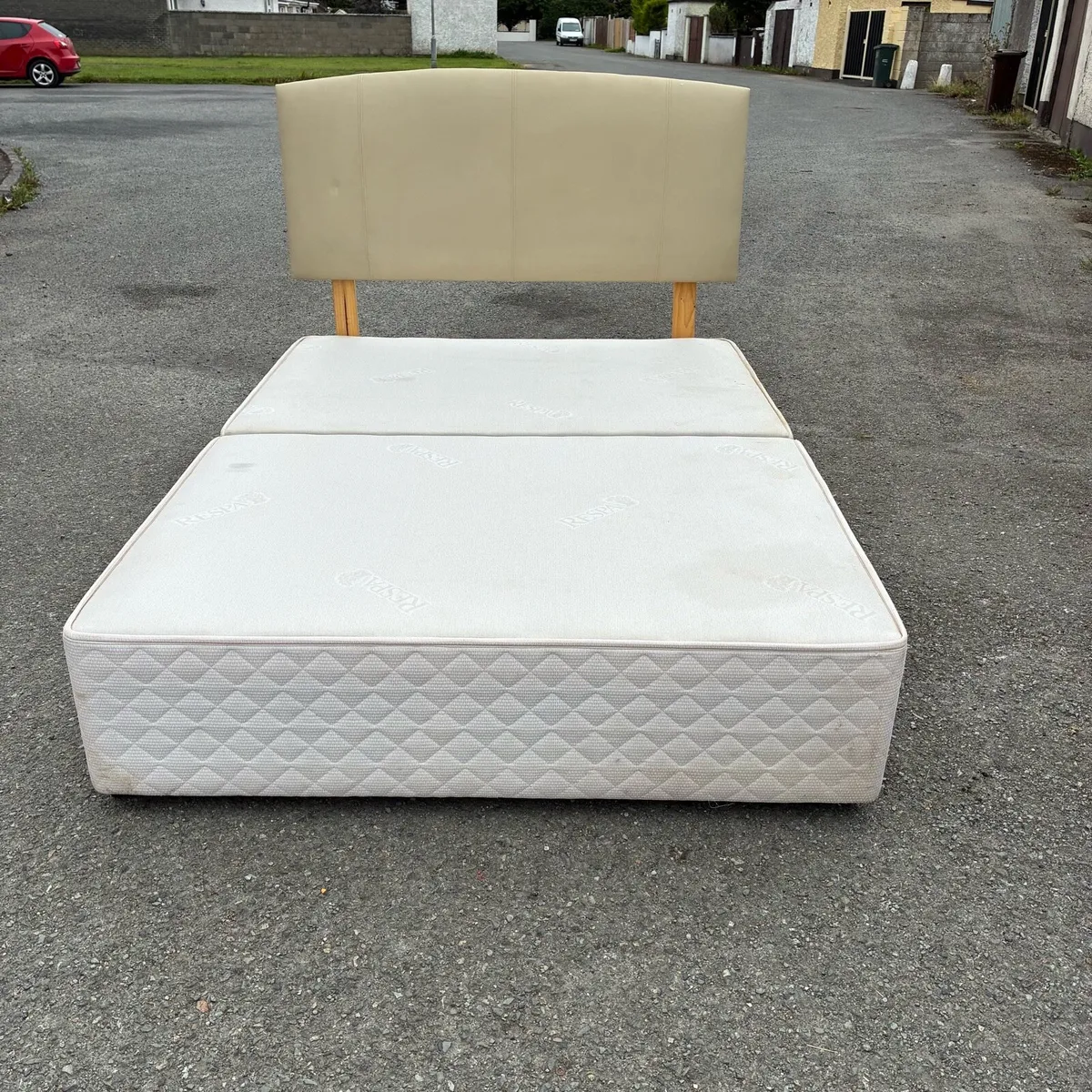 Double Respa Base & Leather Headboard - Image 4