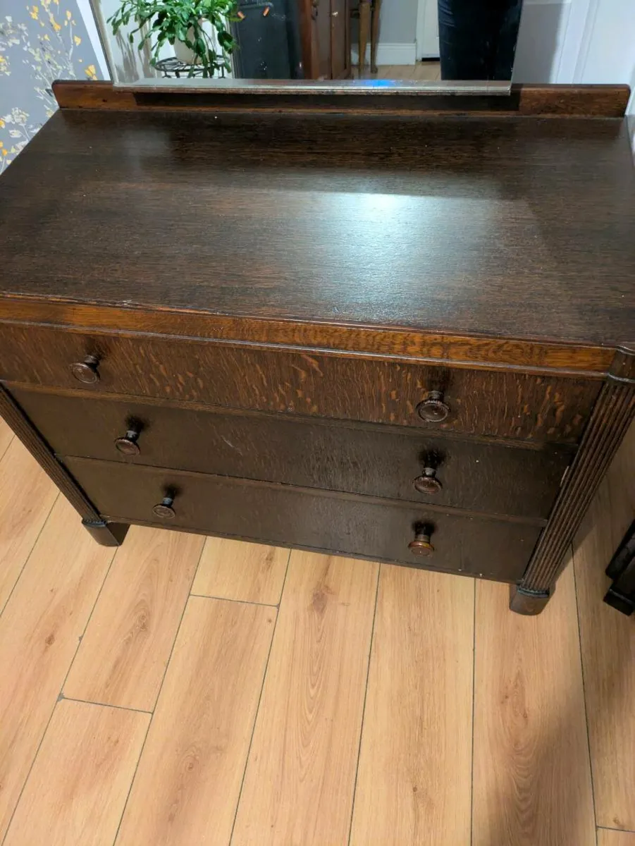 Vintage dressing table and bedside locker in - Image 4