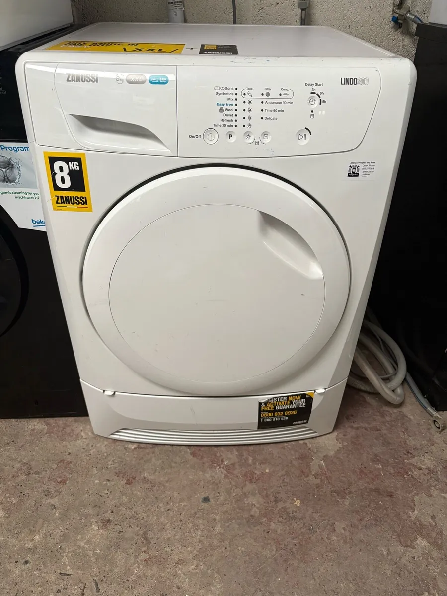 Zanussi Condenser Dryer 8kg Drum