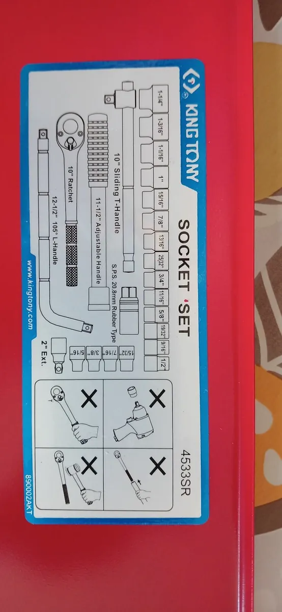 King Tony Socket set imperial - Image 3
