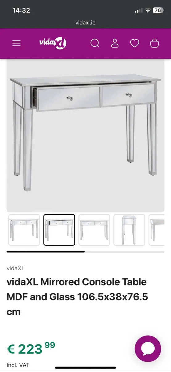 Mirrored Console Table - Image 2