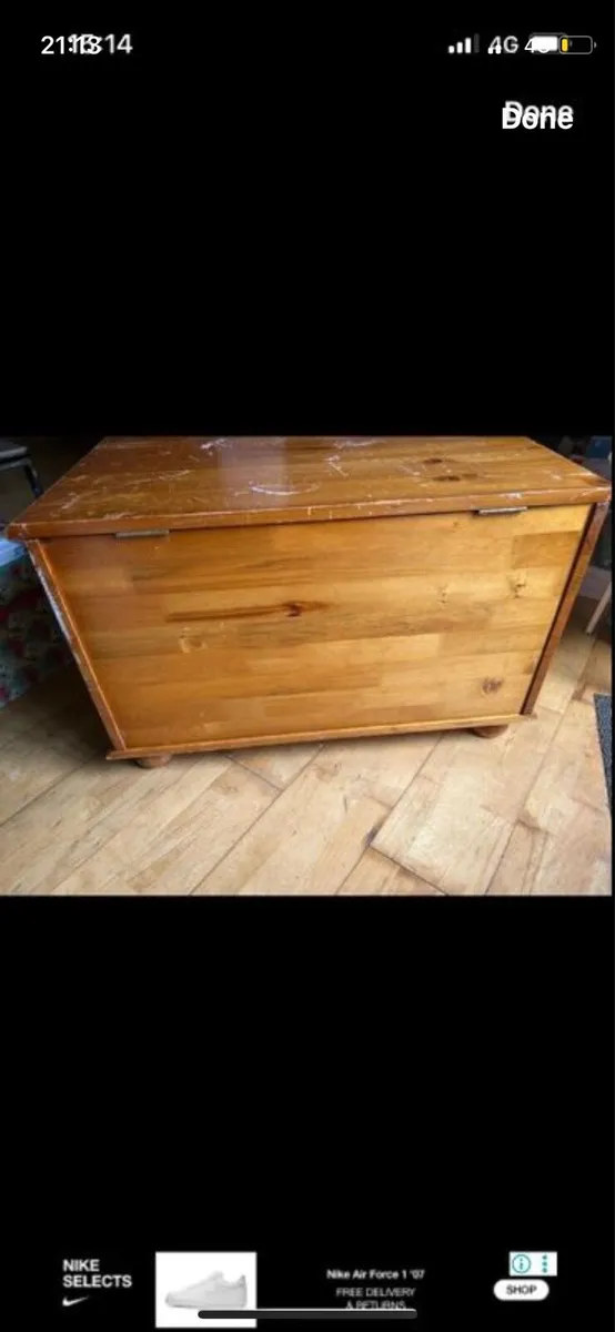 Pine blanket box - Image 2