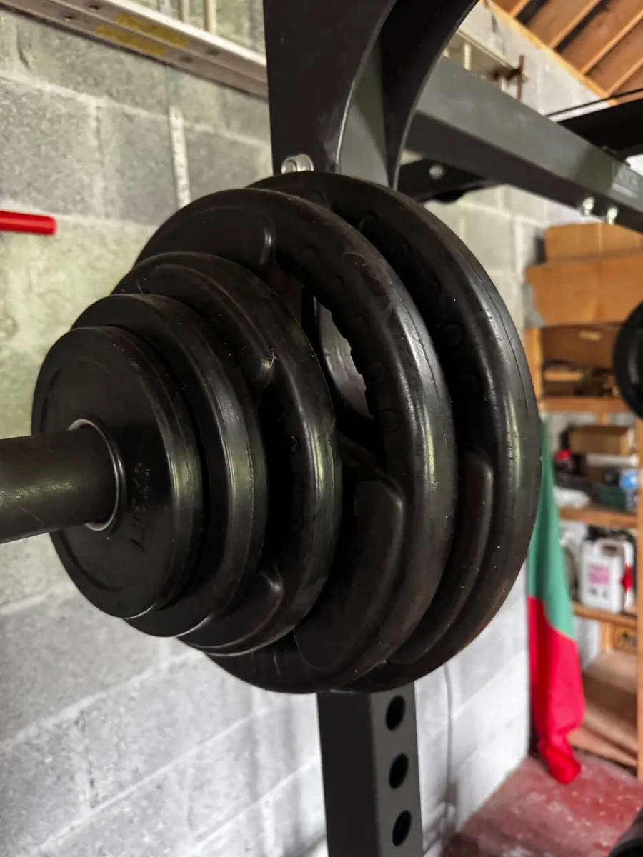 Power Rack, Weights, Bars & Bench - Image 4