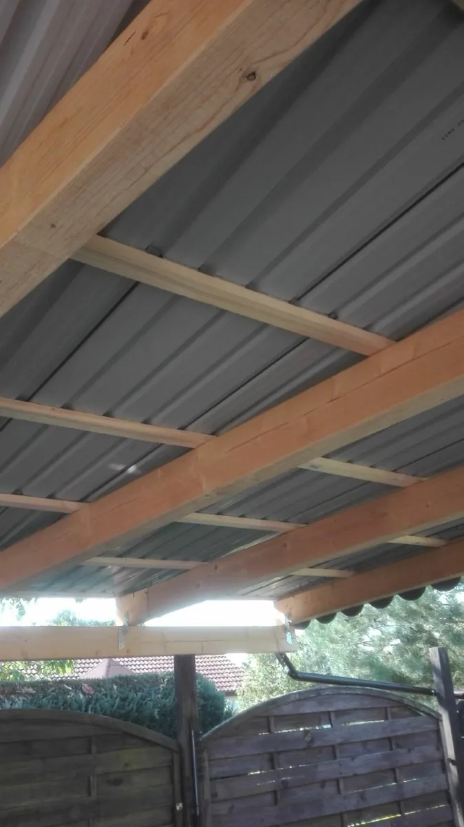 12 x Galvanised Trapezoidal Corrugated Roofing She - Image 2