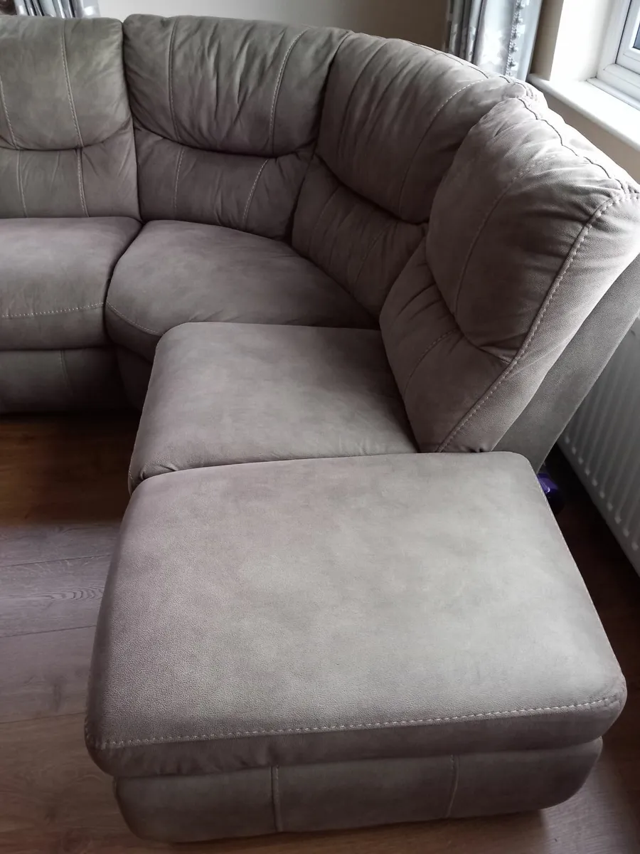 Corner Unit Fabric with Recliner & Storage Box - Image 3