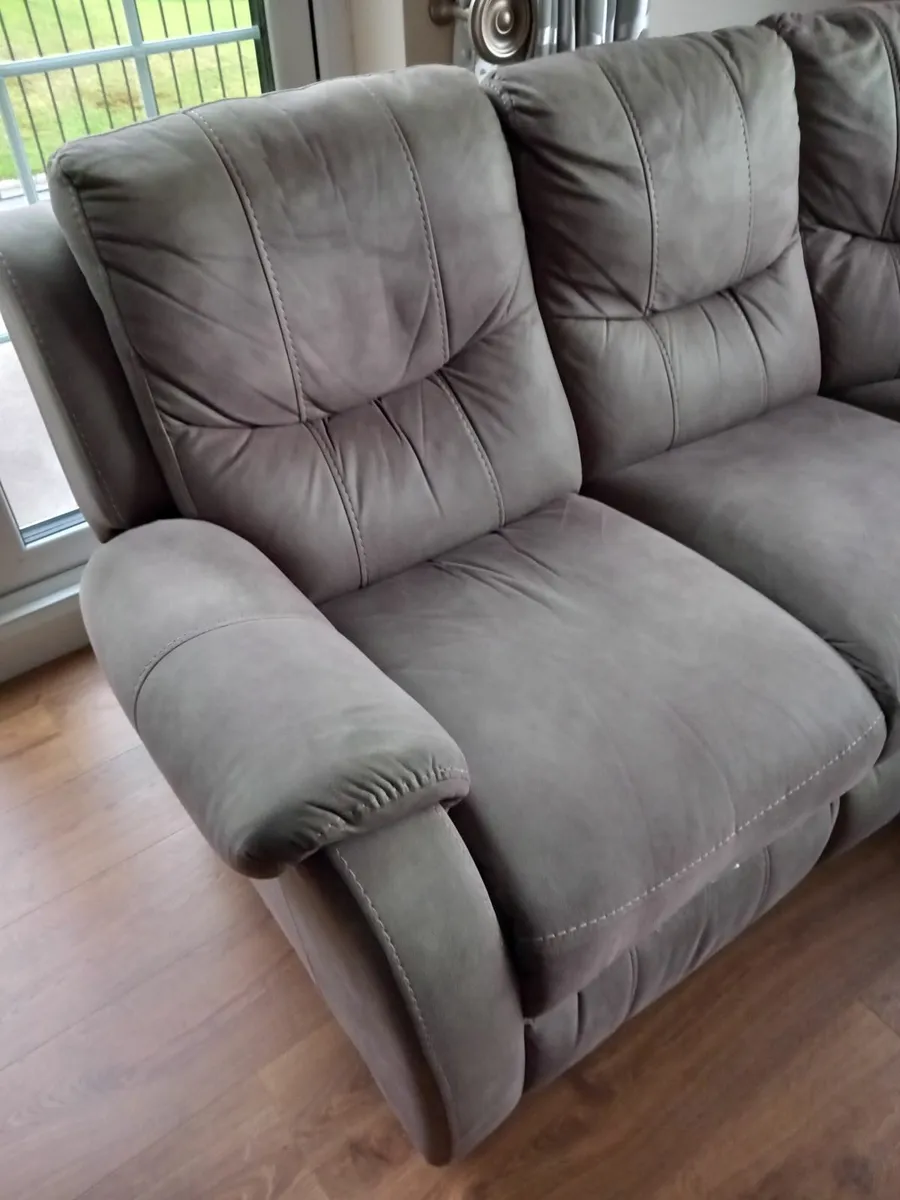 Corner Unit Fabric with Recliner & Storage Box - Image 4