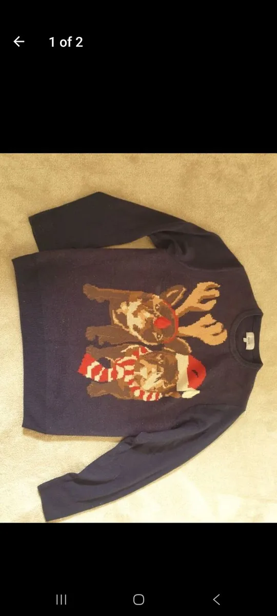 M&S mens bulldog  Christmas jumper M,worn once