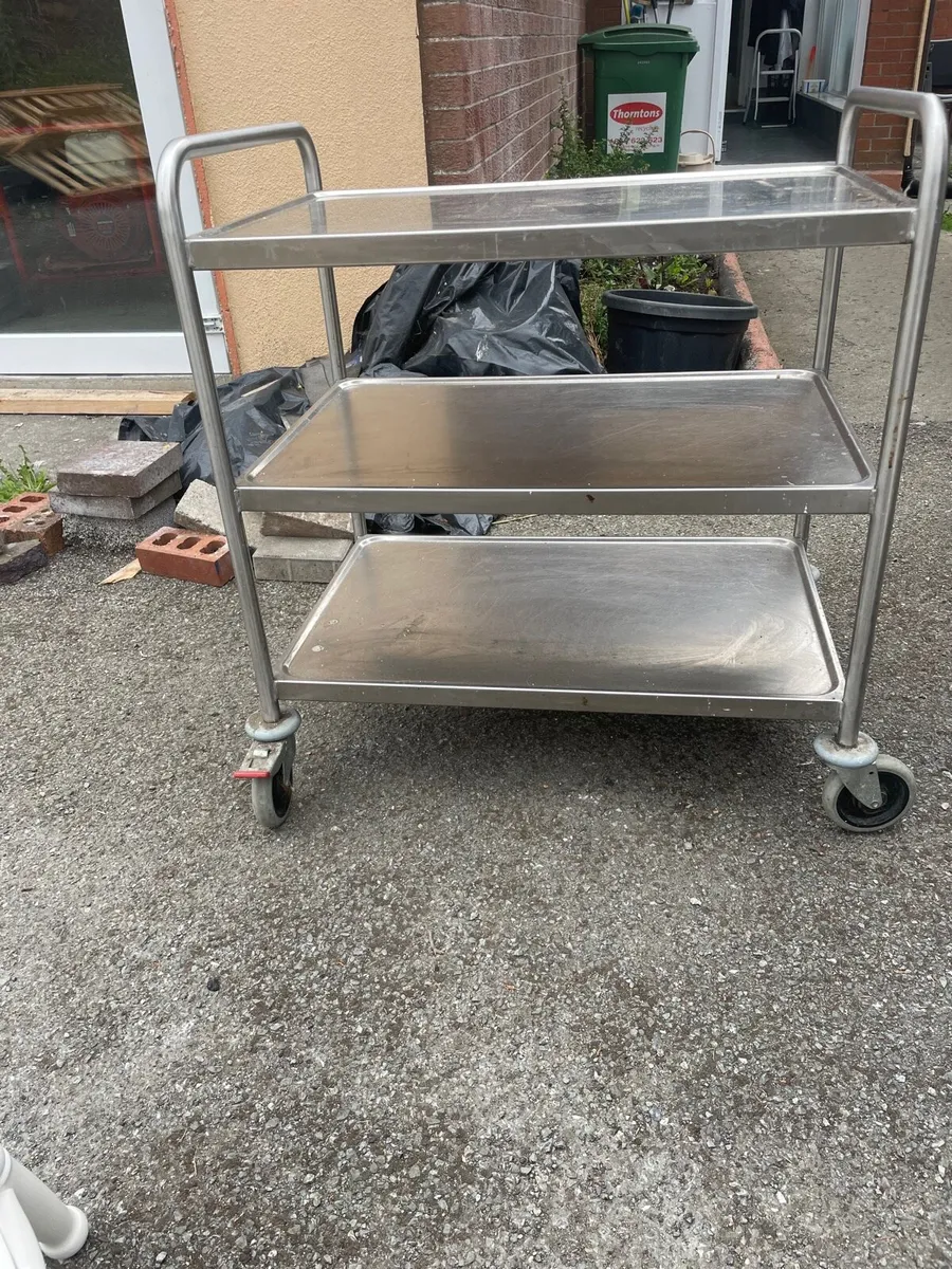Stainless steel trolley - Image 3