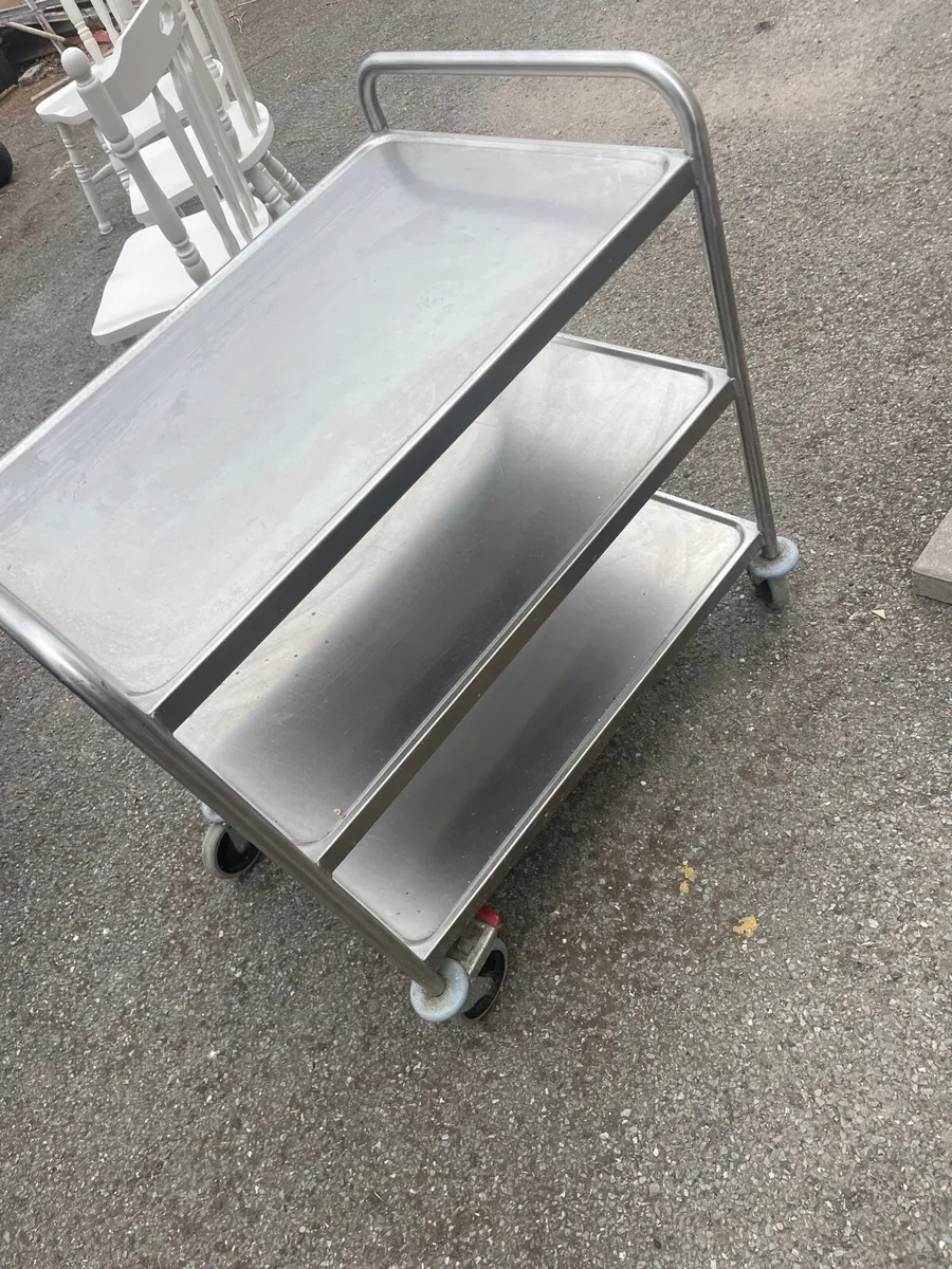 Stainless steel trolley - Image 4