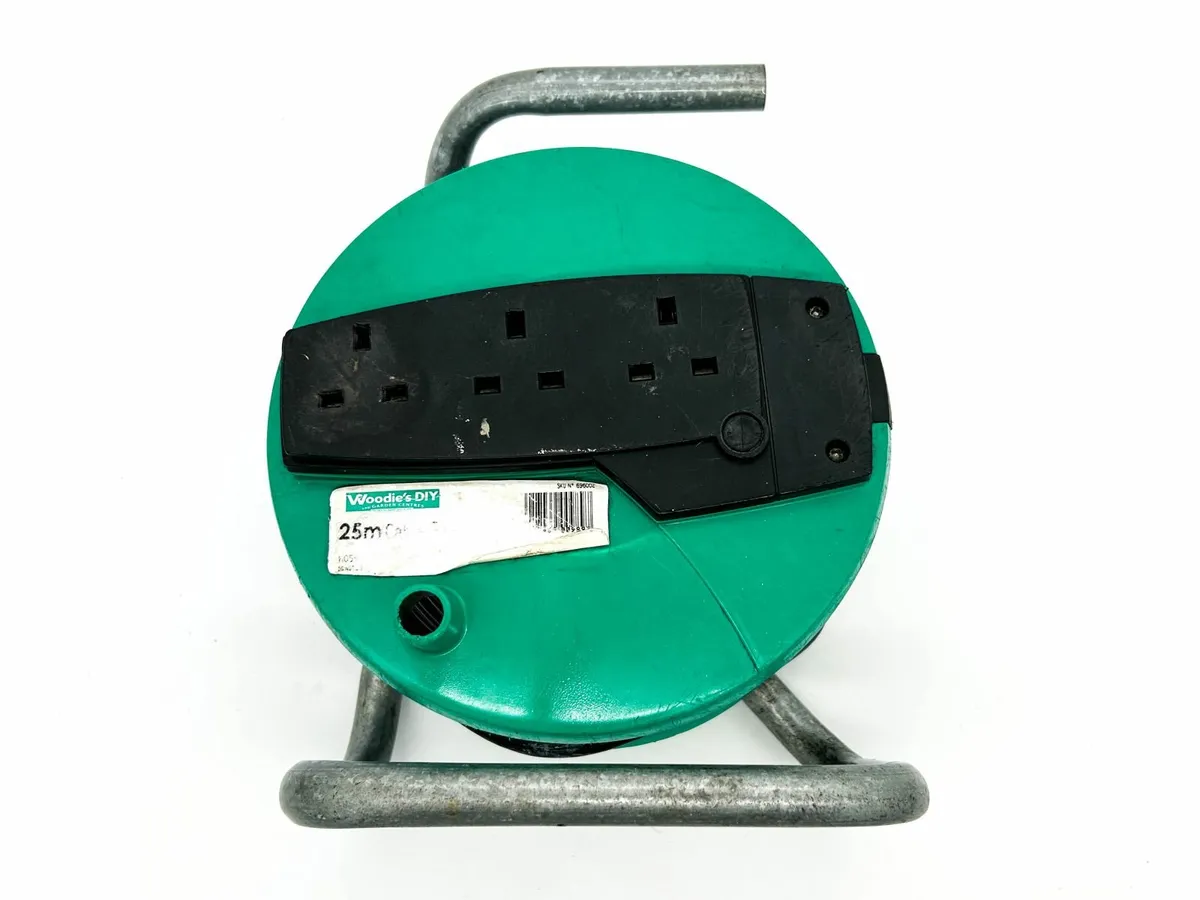 Extension Lead Cable Reel 25m 240V 13A, 2-4 Socket - Image 3