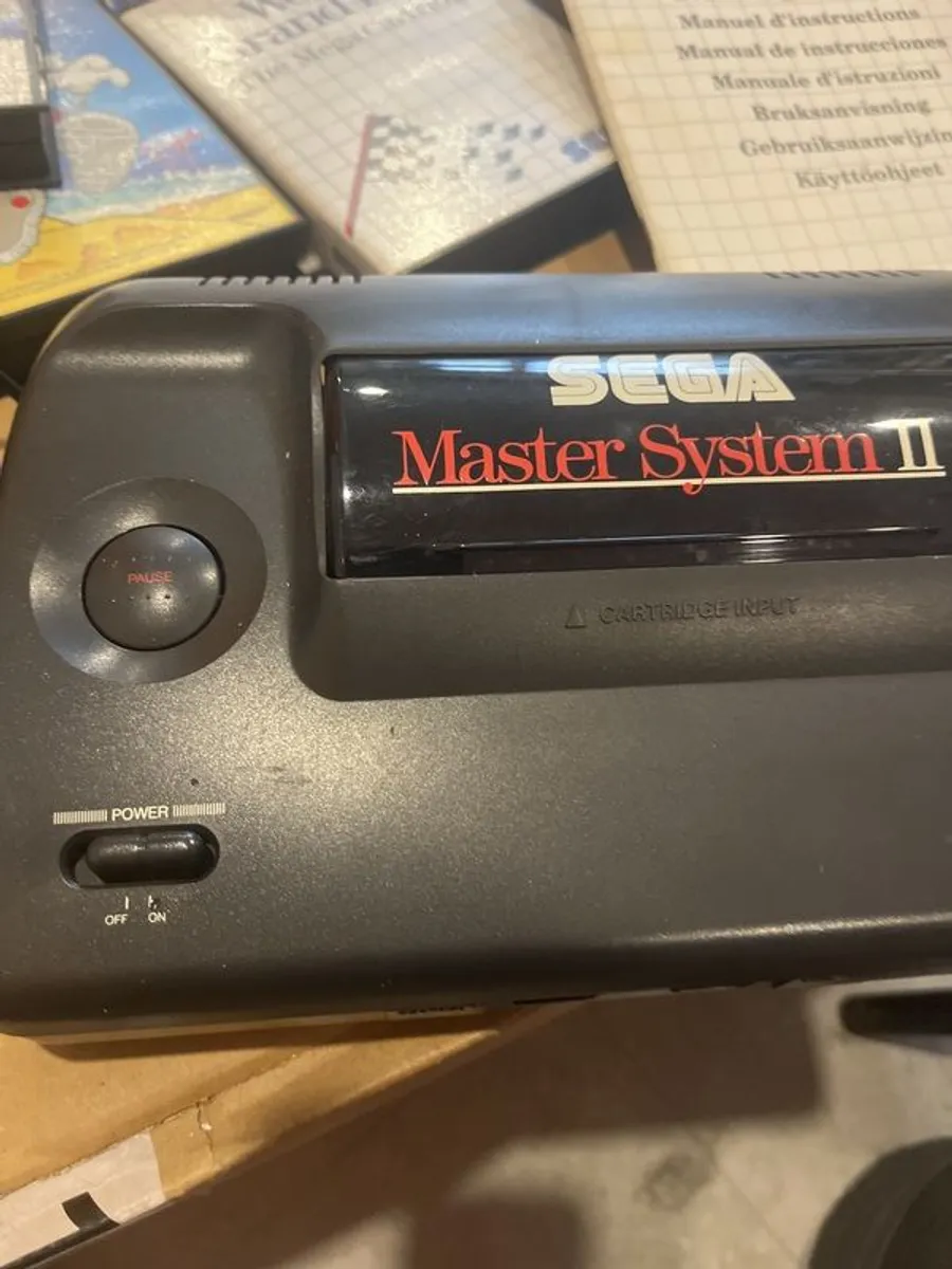 Sega Master System II with Controllers and 6 Games - Image 2