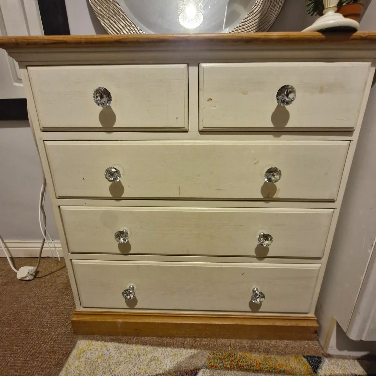 Wooden chest of drawers - Image 1