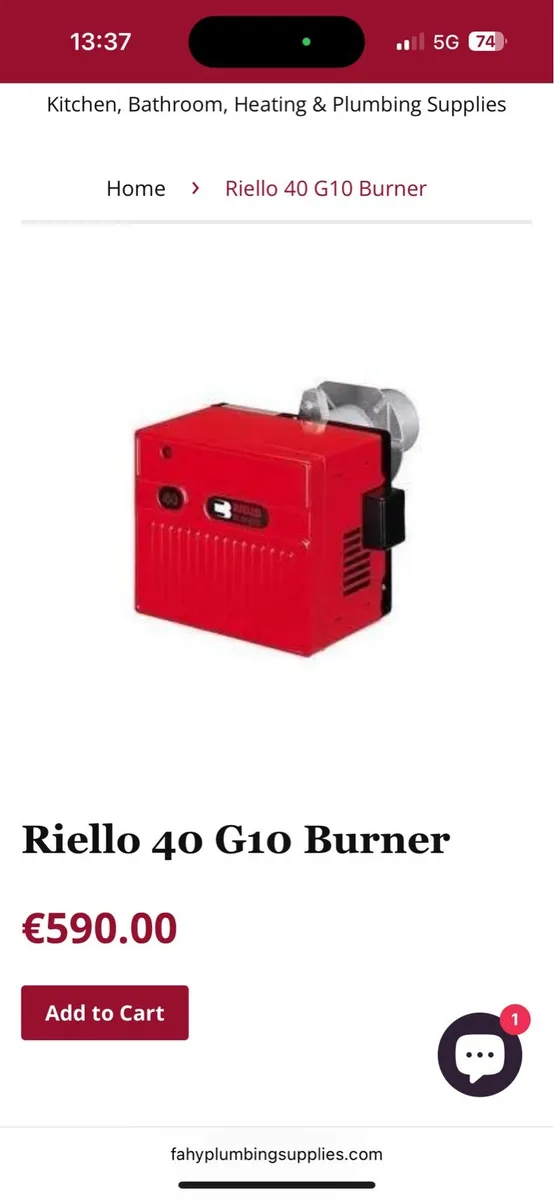 Riello 40 G10 (54/120 kw) oil burner - Image 3