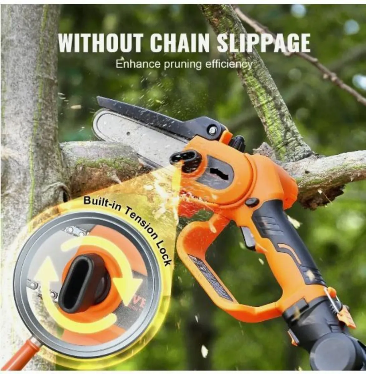 2-in-1 Cordless Pole Saw & Mini Chainsaw - Image 2